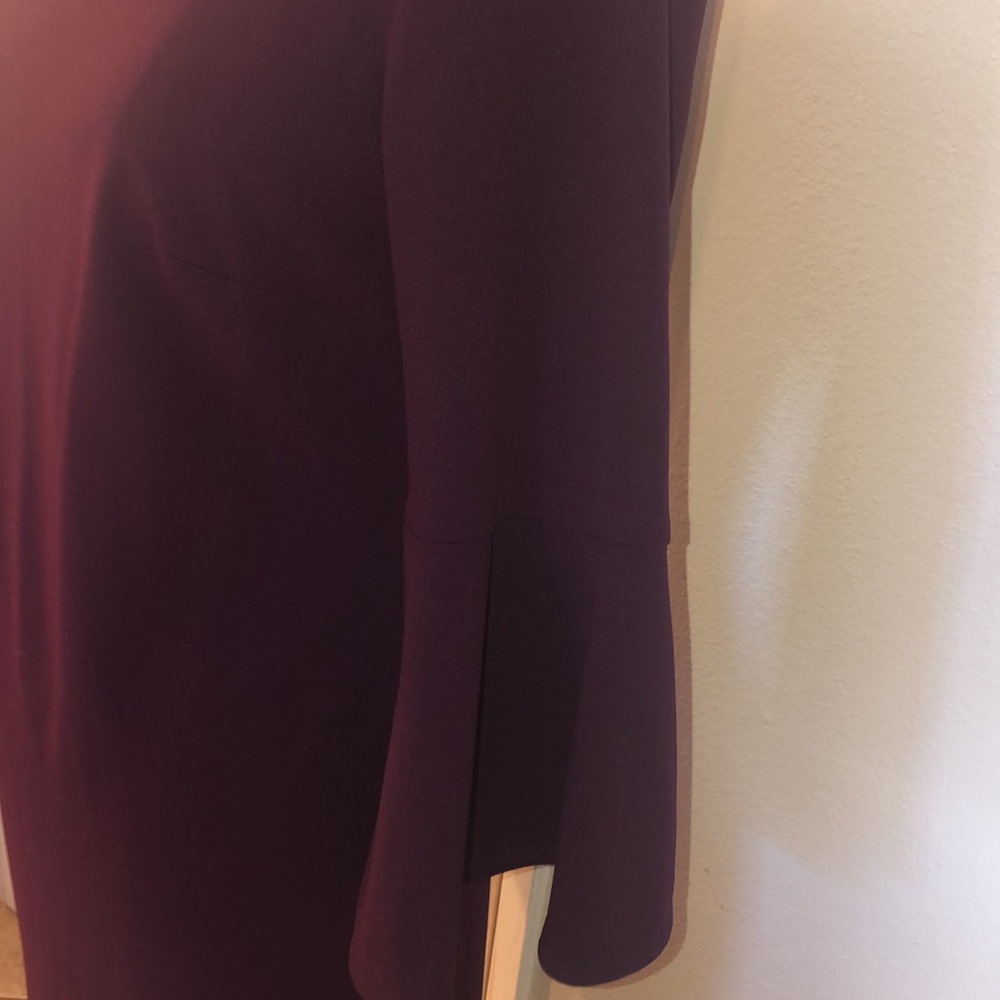 Classic ElegantCalvin Klein Burgundy Fall/Winter Dress - Picture 2 of 12